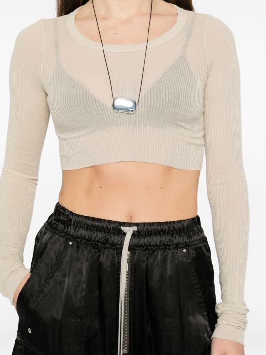 26SS 릭 오웬스 반팔 티셔츠 RP01F6220RC138 BEIGE - RICK OWENS