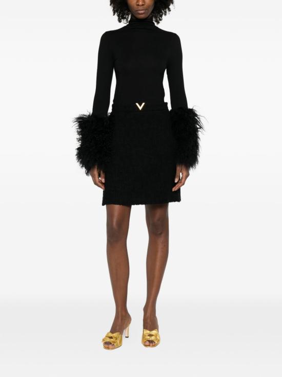 26SS 발렌티노 가라바니 숏 스커트 BRAEH09VM0NO BLACK - VALENTINO GARAVANI