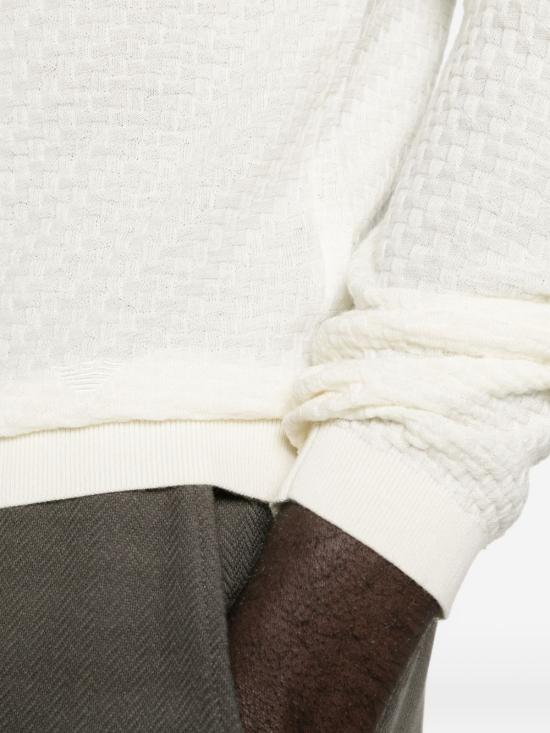 26SS 엠포리오 아르마니 스웨터 EM004742AF23757U1107 WHITE - EMPORIO ARMANI