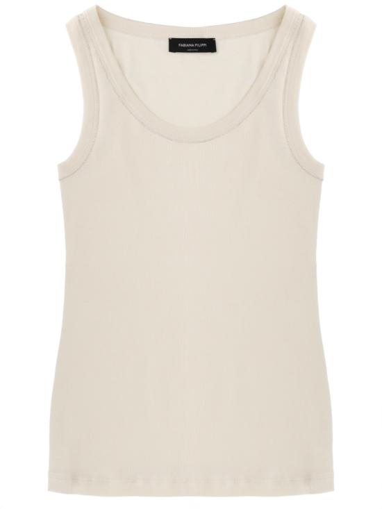 26SS 파비아나 필리피 반팔 티셔츠 JED266F602 L8960145 IVORY