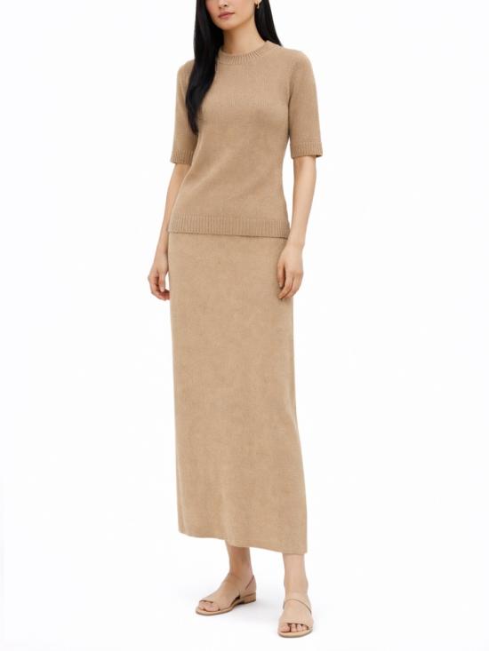 26SS 파비아나 필리피 반팔 티셔츠 MAD266F490 L8971270 BEIGE - FABIANA FILIPPI