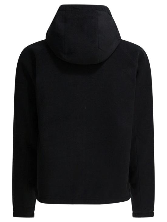 26SS 프라다 후드 테크니컬 패브릭 블루종 자켓 SGD07218XO F0002 NERO - PRADA