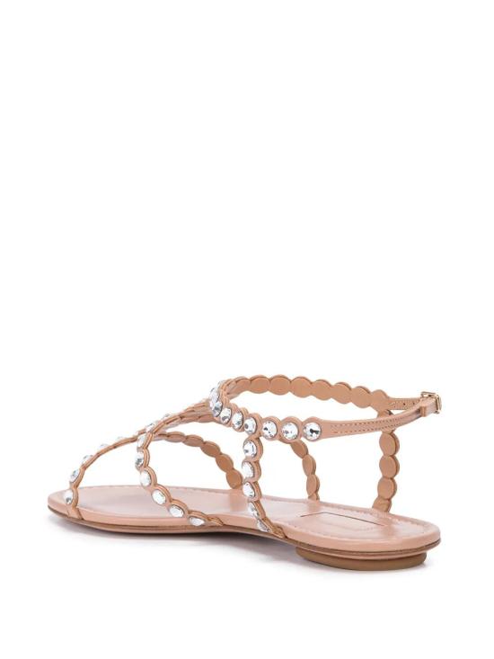 26SS 아쿠아주라 플랫 슈즈 TQLFLAS0NAP PWP POWDERPINK - AQUAZZURA