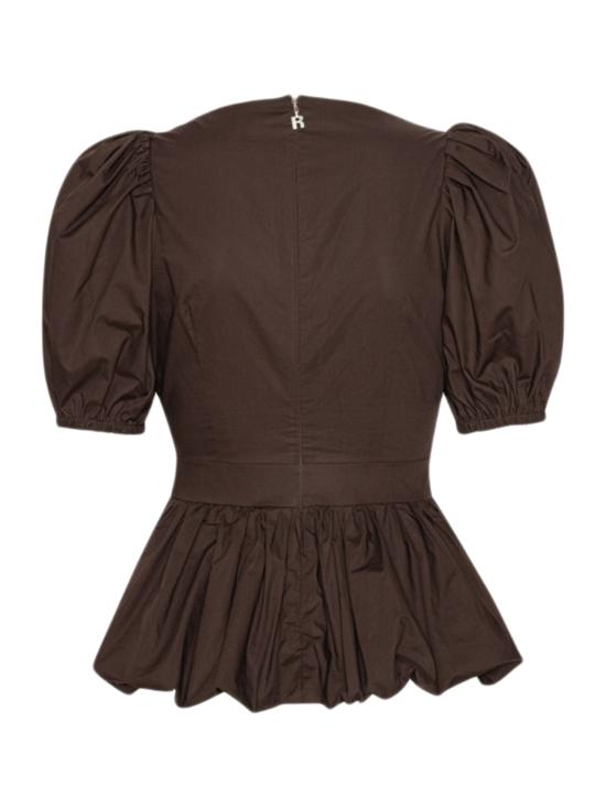 26SS 로테이트 바이 크리스텐슨 반팔 티셔츠 1151121667 BROWN - ROTATE BY BIRGERCHRISTENSEN