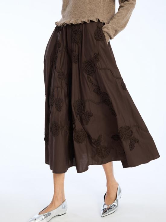 26SS 로테이트 바이 크리스텐슨 롱 스커트 1151001667 BROWN - ROTATE BY BIRGERCHRISTENSEN