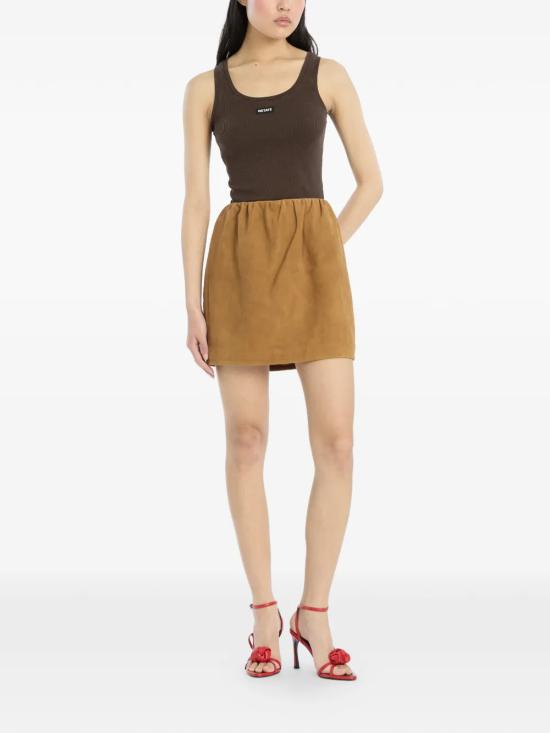 26SS 로테이트 바이 크리스텐슨 숏 스커트 1155792458 BROWN - ROTATE BY BIRGERCHRISTENSEN