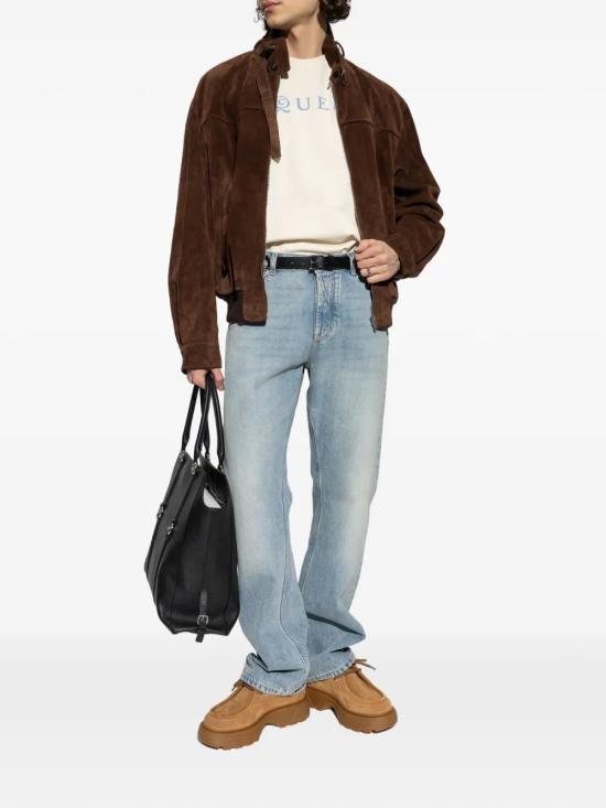 26SS 알렉산더 맥퀸 스트레이트 팬츠 845485QYABU 4211 BLUEWASHED - ALEXANDER MCQUEEN