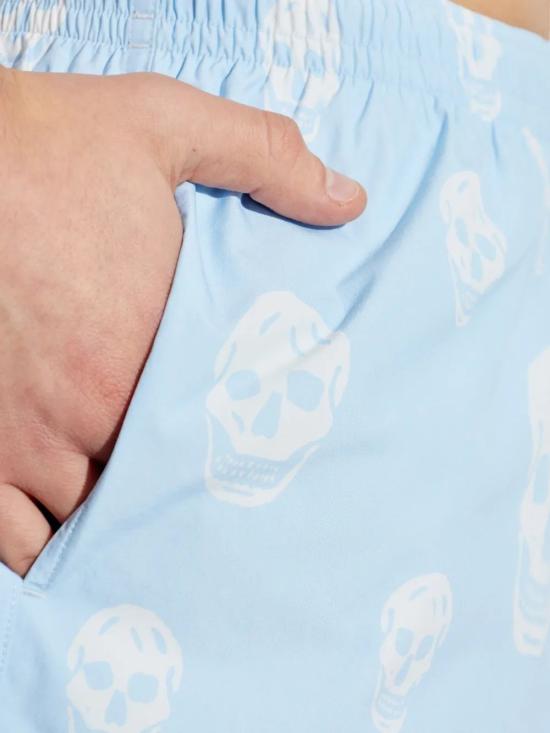 26SS 알렉산더 맥퀸 스트레이트 팬츠 8472614419Q 4977 BLUEWHITE - ALEXANDER MCQUEEN