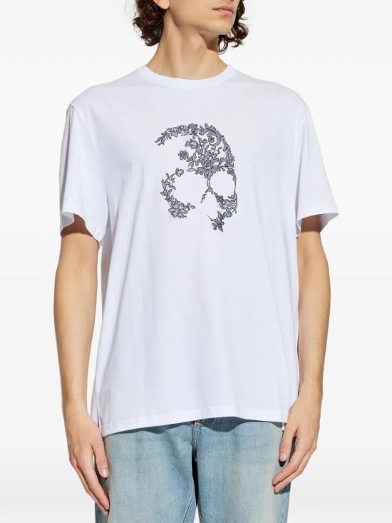 26SS 알렉산더 맥퀸 반팔 티셔츠 857145QTAEG 0909 WHITEBLACK - ALEXANDER MCQUEEN