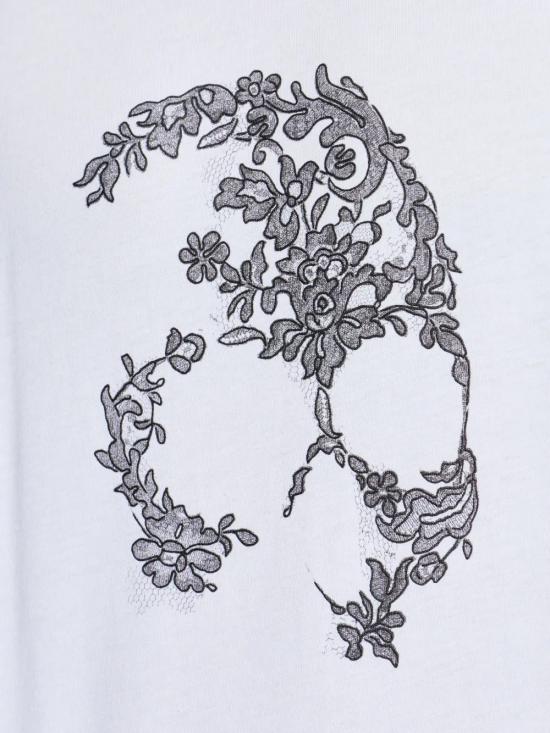 26SS 알렉산더 맥퀸 반팔 티셔츠 857145QTAEG 0909 WHITEBLACK - ALEXANDER MCQUEEN