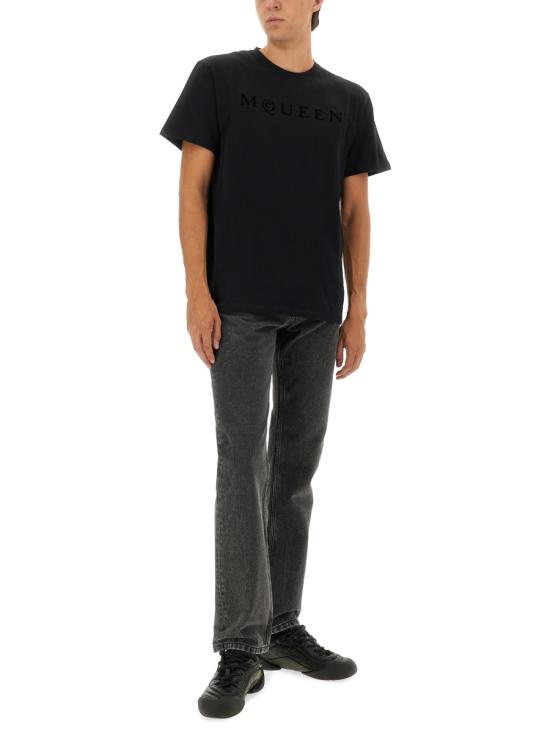 26SS 알렉산더 맥퀸 반팔 티셔츠 847750QTAD5 0548 BLACKBLACK - ALEXANDER MCQUEEN