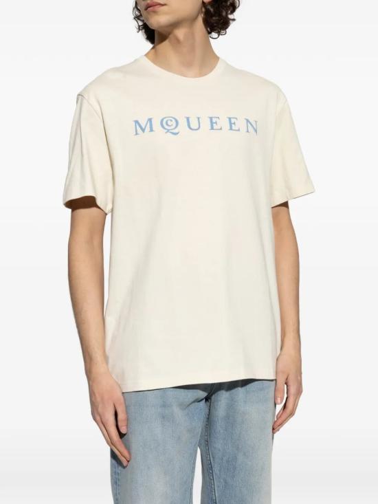 26SS 알렉산더 맥퀸 반팔 티셔츠 847750QTAD5 0997 GESSOICE - ALEXANDER MCQUEEN