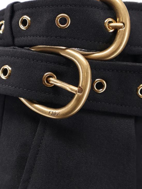 26SS 끌로에 스트레이트 팬츠 CH26SPA08067 001 BLACK - CHLOE