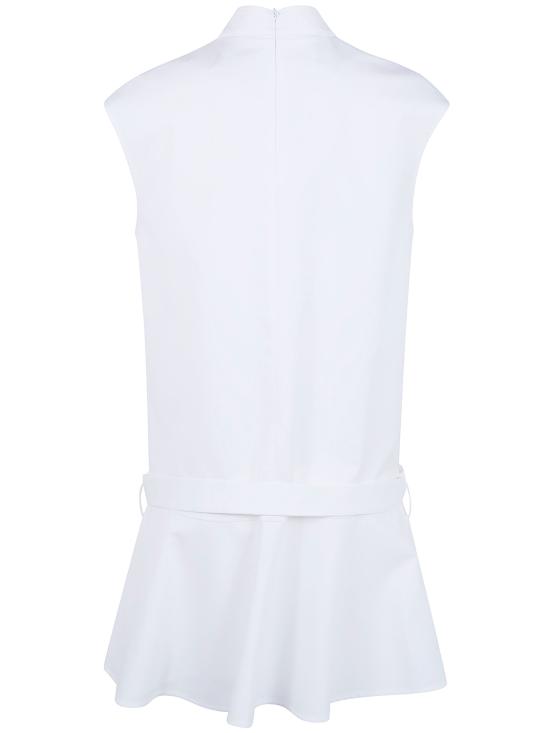 26SS 세미쿠튀르 미디 원피스 Y6SK32 WHITE - SEMI-COUTURE