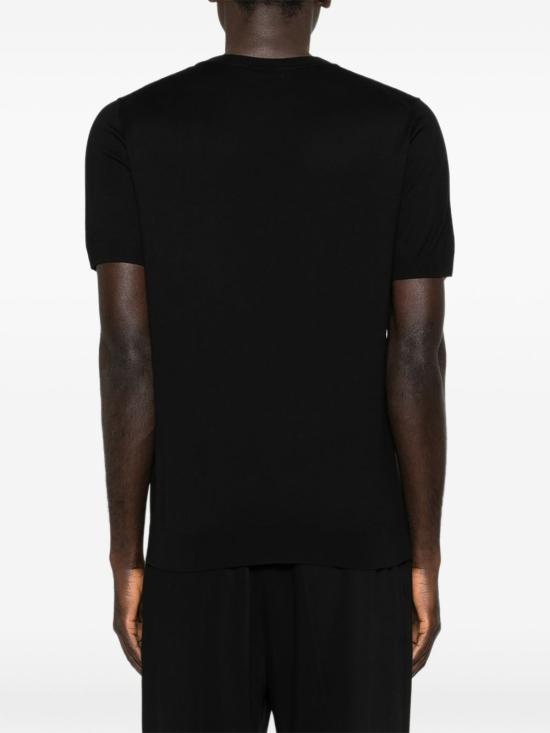 26SS 라르디니 반팔 티셔츠 PALMMC80 PA66031999 Black - LARDINI