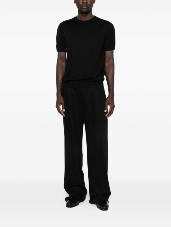 26SS 라르디니 반팔 티셔츠 PALMMC80 PA66031999 Black - LARDINI