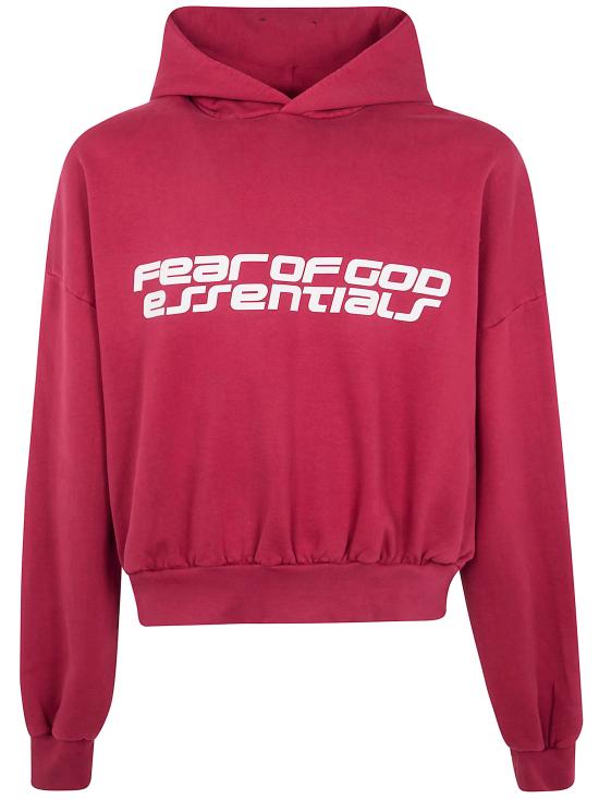 25FW 피어오브갓 후드 티셔츠 192HO256901F CRIMSON RED - FEAR OF GOD