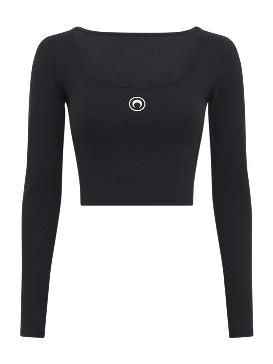 25FW 마린세르 긴팔 티셔츠 WTT033ACJER0011 BK99 Black