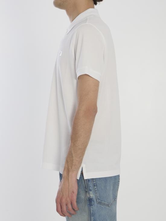 26SS 펜디 FF 메탈 피케 폴로 티셔츠 FY0985AUA5 F0QA0 BIANCO - FENDI