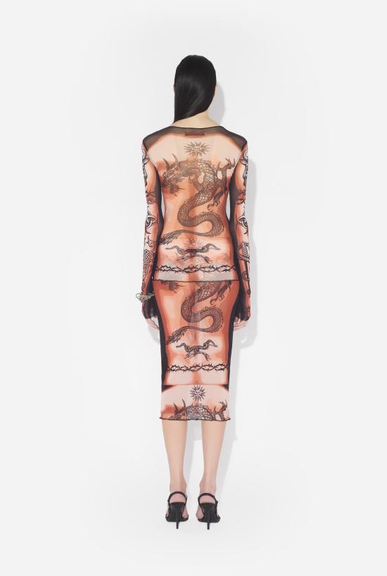 26SS 장 폴 고티에 긴팔 티셔츠 26 01 W TO456 M026P 636000 Nude brown black - JEAN PAUL GAULTIER