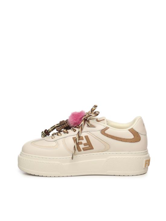 26SS 펜디 매치 소프트 레더 로우탑 스니커즈 8E8721 AY9NF1TO4 WHITE - FENDI