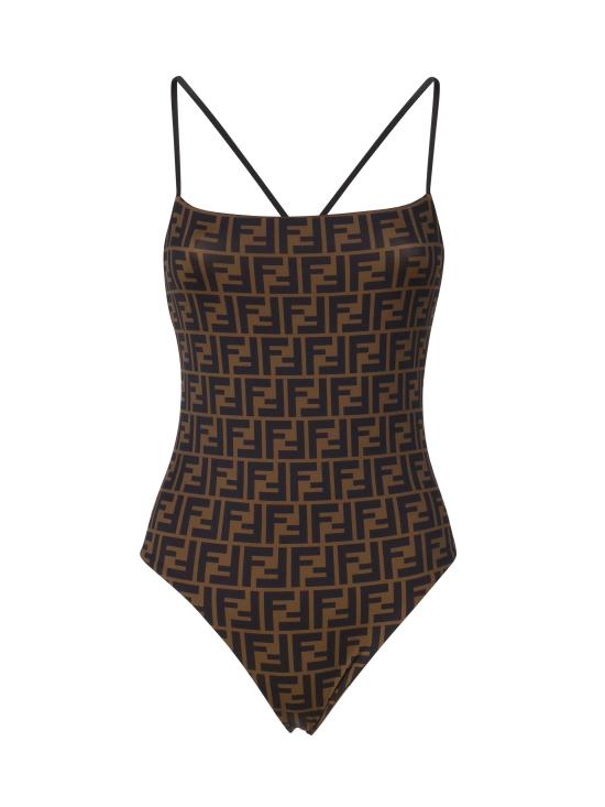 26SS 펜디 원피스 수영복 FXBA27 AQBYF13IZ Brown - FENDI