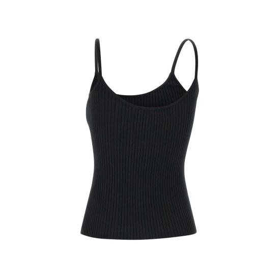  쿠레쥬 민소매 티셔츠 PERMDE012FI0001 BLACK Black - COURREGES