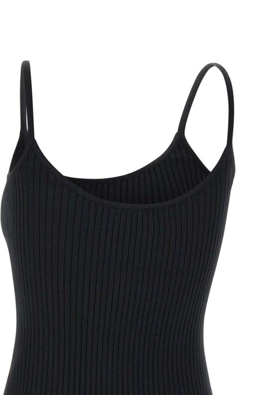  쿠레쥬 민소매 티셔츠 PERMDE012FI0001 BLACK Black - COURREGES