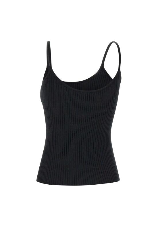  쿠레쥬 민소매 티셔츠 PERMDE012FI0001 BLACK Black - COURREGES