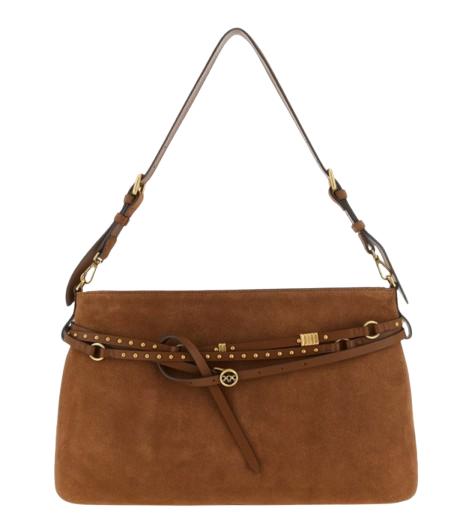 26SS 핑코 숄더백 105903 A0F6L17Q Marrone leone oro