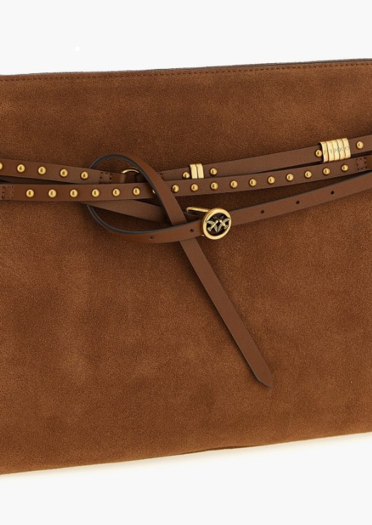 26SS 핑코 숄더백 105903 A0F6L17Q Marrone leone oro - PINKO