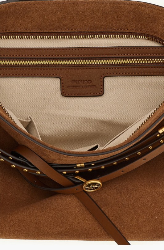 26SS 핑코 숄더백 105903 A0F6L17Q Marrone leone oro - PINKO