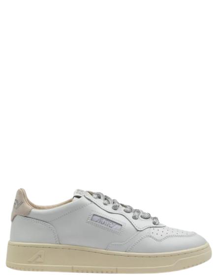 26SS 오트리 메달리스트 로우 레더 스니커즈 AULW SW02WHT SILVER