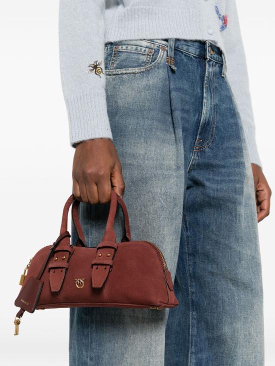 26SS 핑코 토트백 105334 A2JHR49Q Burgundy oro - PINKO