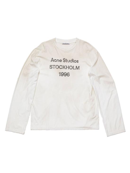 26SS 아크네 스튜디오 반팔 티셔츠 CL0197 DC6 Dusty white