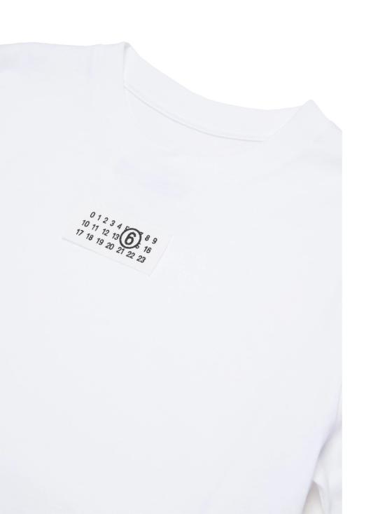 26SS [키즈] MM6 메종마르지엘라 티셔츠 M61022K MM04IM6100 WHITE - MM6 MAISON MARGIELA