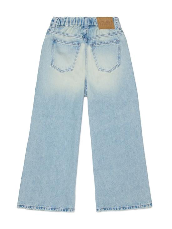 26SS [키즈] MM6 메종마르지엘라 스트레이트 팬츠 M60209K MM06YM601 DENIM - MM6 MAISON MARGIELA