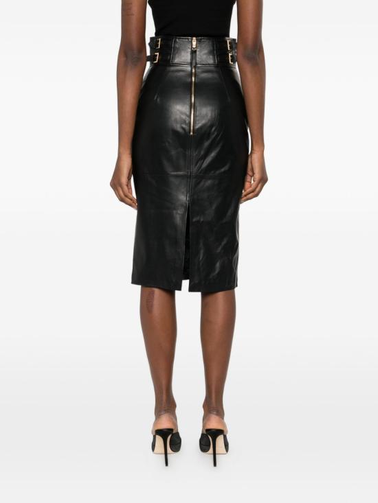 26SS 엘리자베타프랜치 미디 스커트 GP09Z61E2 110 Black - ELISABETTA FRANCHI