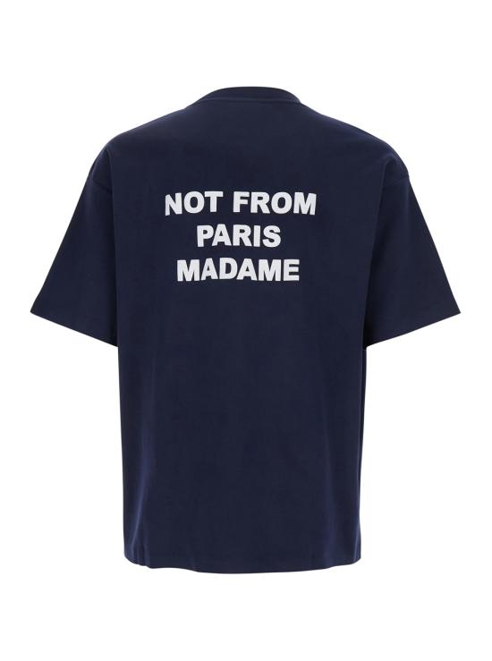 26SS 드롤드무슈 반팔 티셔츠 PERMTS203CO002NY Blu - DROLE DE MONSIEUR