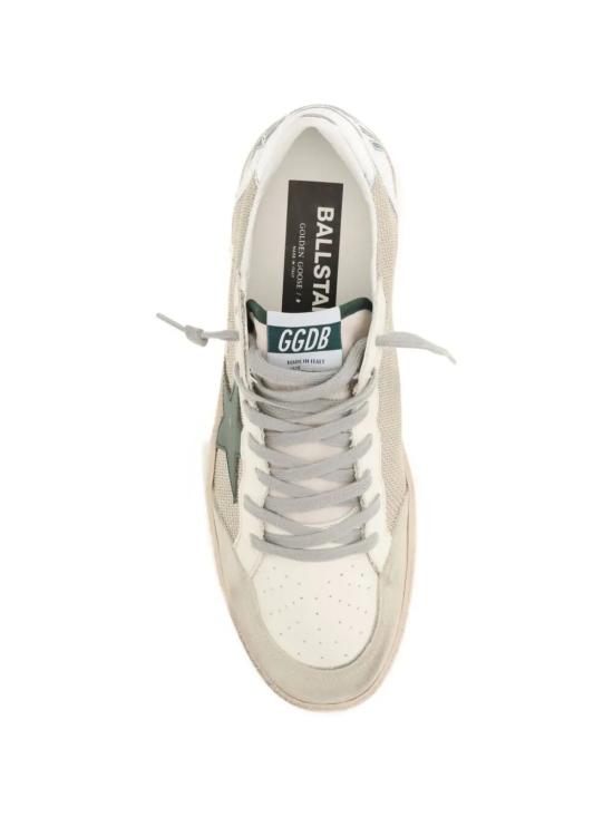 26SS 골든구스 볼스타 스니커즈 GMF00117 F008161 83257 83257 WHITE MILK MARBLE GREEN SILVER WHITE - GOLDEN GOOSE