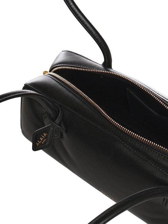 25FW 알라이아 르 테켈 미디움 레더 숄더백 AA1S06033I152 999 Black - ALAIA