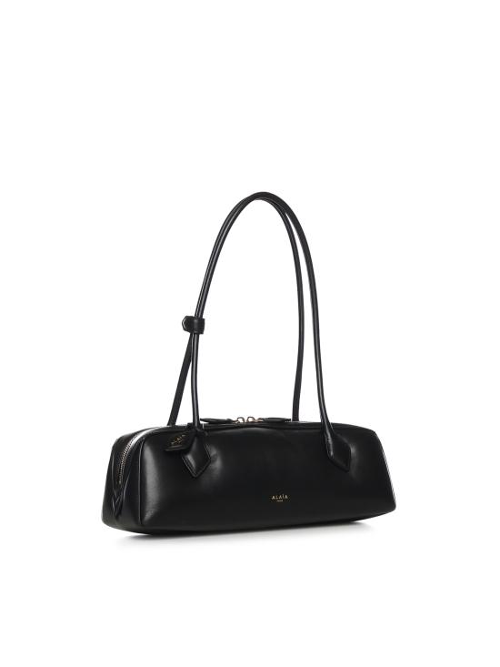 25FW 알라이아 르 테켈 미디움 레더 숄더백 AA1S06033I152 999 Black - ALAIA