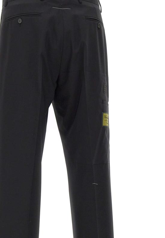 26SS MM6 메종마르지엘라 스트레이트 팬츠 SH0KA0066 MTN150962 Black - MM6 MAISON MARGIELA