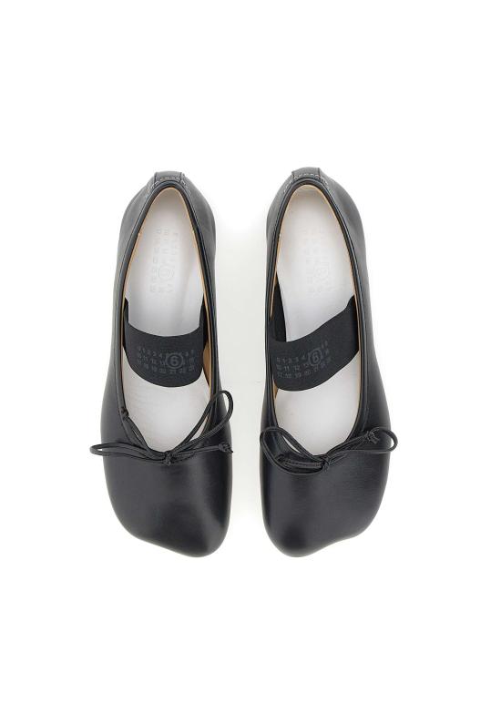 26SS MM6 메종마르지엘라 아나토믹 뉴메릭 발레리나 플랫 슈즈 S59WZ0099 P3628T8013 Black - MM6 MAISON MARGIELA