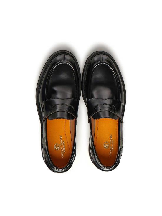 25FW 줄리아노 갈리아노 로퍼 FRANKYEABRASIVATONEROARANCIO Black - GIULIANO GALIANO