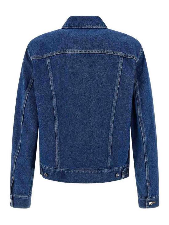 25FW 구찌 콘트라스트 스티치 데님 재킷 832476XDDCX4447 Blue - GUCCI