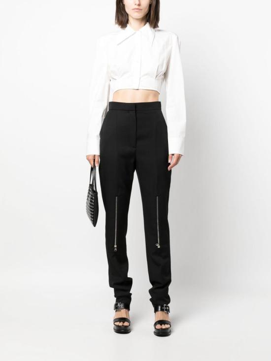  알렉산더 맥퀸 스트레이트 팬츠 757361QJAAC1000 Black - ALEXANDER MCQUEEN