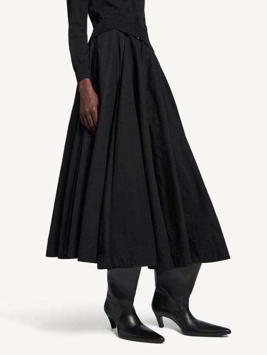 26SS 발렌시아가 롱 스커트 857766 TQP13 1000 BLACK - BALENCIAGA