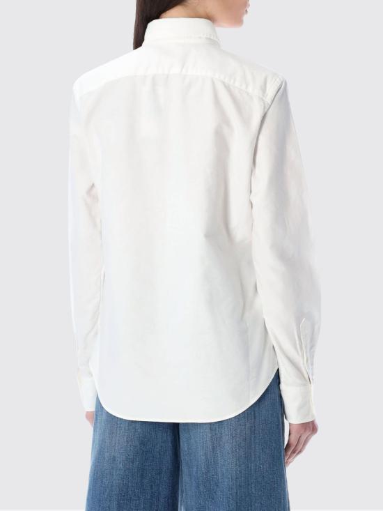 26SS 폴로 랄프로렌 슬림 핏 스트라이프 옥스포드 셔츠 211891377 003 White - POLO RALPH LAUREN
