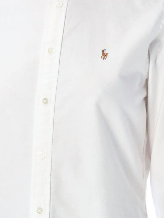 26SS 폴로 랄프로렌 슬림 핏 스트라이프 옥스포드 셔츠 211891377 003 White - POLO RALPH LAUREN